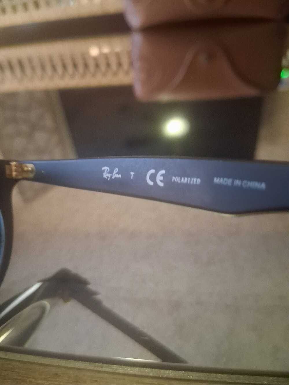 Ray Ban RB4256F Fashion Round Black and Gold Sunglasses - Picture 7 of 10